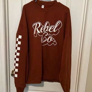 Burnt Orange Rebel Co. Crewneck
